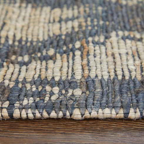 8' X 11' Tan and Gray Geometric Hand Woven Area Rug