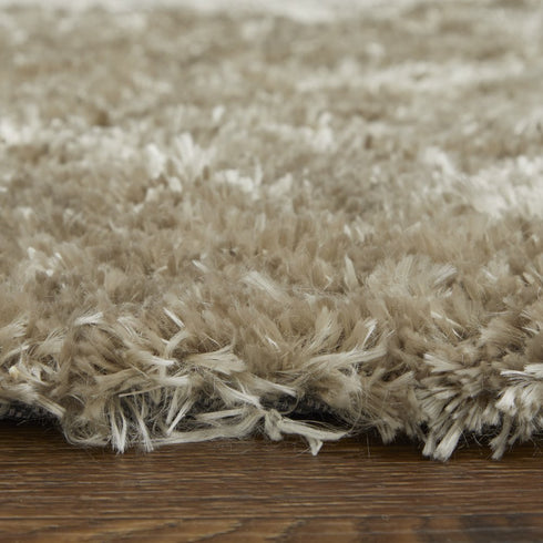 7' X 10' Gold Shag Hand Tufted Area Rug