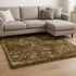 7' X 10' Gold Shag Hand Tufted Area Rug
