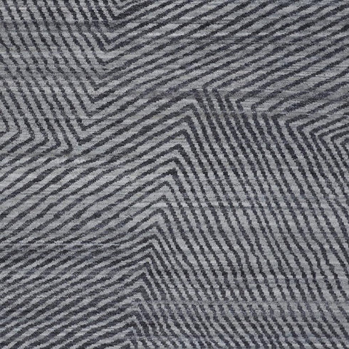 8' X 10' Gray Wool Abstract Hand Knotted Area Rug