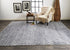 8' X 10' Gray Wool Abstract Hand Knotted Area Rug