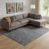 8' X 10' Gray Wool Abstract Hand Knotted Area Rug