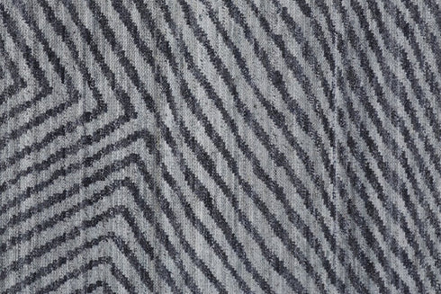 8' X 10' Gray Wool Abstract Hand Knotted Area Rug