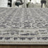 8' X 10' Gray And Ivory Abstract Distressed Area Rug