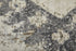 8' X 11' Gray and Ivory Abstract Power Loom Worn Faded Area Rug