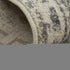8' X 11' Gray and Ivory Abstract Power Loom Worn Faded Area Rug