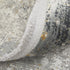 8' X 11' Ivory Taupe and Gray Abstract Power Loom Distressed Area Rug With Fringe