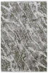 8' X 11' Taupe and Gray Abstract Power Loom Area Rug With Fringe