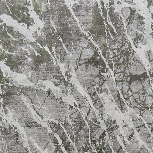 8' X 11' Taupe and Gray Abstract Power Loom Area Rug With Fringe