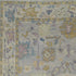 8' X 12' Purple Gray and Gold Wool Oriental Hand Knotted Area Rug With Fringe