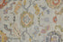 9' X 13' Gray Red and Yellow Wool Oriental Hand Knotted Area Rug With Fringe