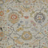 9' X 13' Gray Red and Yellow Wool Oriental Hand Knotted Area Rug With Fringe