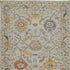 9' X 13' Gray Red and Yellow Wool Oriental Hand Knotted Area Rug With Fringe
