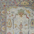 9' X 13' Gray Blue and Gold Wool Oriental Hand Knotted Area Rug With Fringe