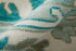 8' X 12' Green and Ivory Wool Floral Hand Knotted Area Rug With Fringe