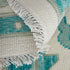 8' X 12' Green and Ivory Wool Floral Hand Knotted Area Rug With Fringe
