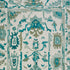 8' X 12' Green and Ivory Wool Floral Hand Knotted Area Rug With Fringe