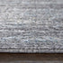 9' X 13' Gray and Silver Oriental Power Loom Worn Faded Area Rug