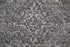 9' X 13' Gray and Silver Oriental Power Loom Worn Faded Area Rug