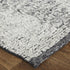8' X 12' Gray and Ivory Wool Geometric Hand Knotted Area Rug