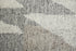 8' X 12' Gray and Ivory Wool Geometric Hand Knotted Area Rug