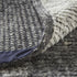 8' X 12' Gray and Ivory Wool Geometric Hand Knotted Area Rug