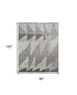 8' X 12' Gray and Ivory Wool Geometric Hand Knotted Area Rug