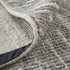 9' X 13' Gray and Ivory Wool Checkered Hand Knotted Worn Faded Area Rug
