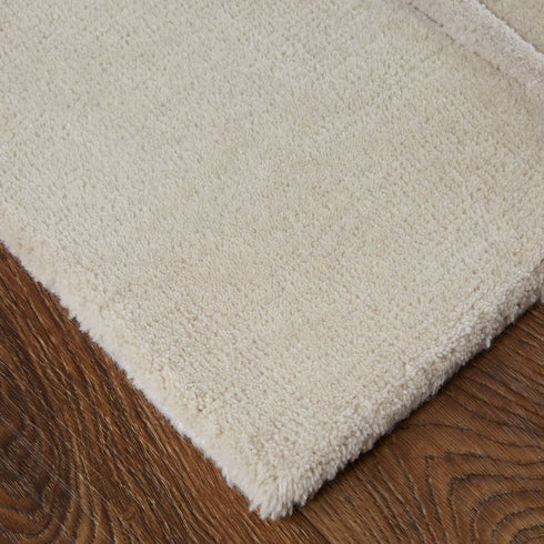9' X 12' Ivory Taupe and Brown Abstract Hand Tufted Area Rug