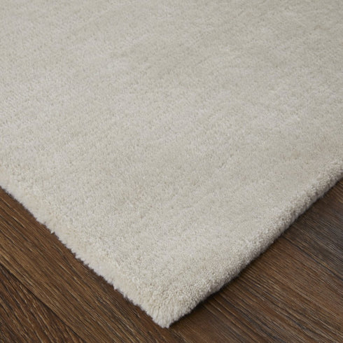 8' X 10' Blue and Ivory Abstract Hand Tufted Area Rug