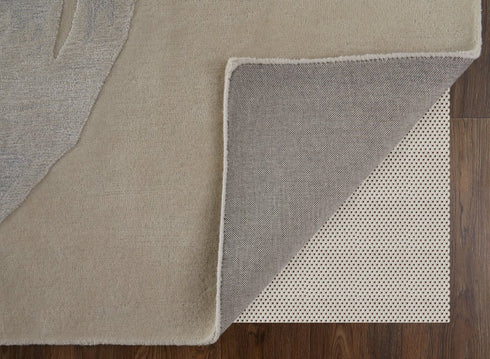 8' X 10' Blue and Ivory Abstract Hand Tufted Area Rug