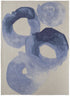 8' X 10' Blue and Ivory Abstract Hand Tufted Area Rug