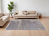 9' X 12' Gray and Ivory Abstract Hand Tufted Area Rug