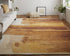 8' X 10' Ivory Red and Orange Abstract Hand Tufted Area Rug