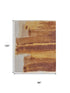 8' X 10' Ivory Red and Orange Abstract Hand Tufted Area Rug