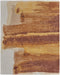 8' X 10' Ivory Red and Orange Abstract Hand Tufted Area Rug