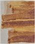 8' X 10' Ivory Red and Orange Abstract Hand Tufted Area Rug