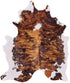 8' X 10' Brown Cowhide Animal Print Power Loom Area Rug