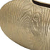 7" Gold Aluminum Oval Disc Table Vase