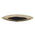 7" Gold Aluminum Oval Disc Table Vase