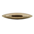 7" Gold Aluminum Oval Disc Table Vase