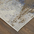 9' X 12' Ivory Blue and Brown Abstract Power Loom Area Rug