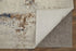 9' X 12' Ivory Blue and Brown Abstract Power Loom Area Rug