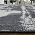 9' X 12' Black and Gray Abstract Hand Woven Area Rug