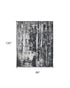 9' X 12' Black and Gray Abstract Hand Woven Area Rug