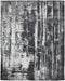 9' X 12' Black and Gray Abstract Hand Woven Area Rug