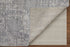 5' X 8' Gray And Silver Abstract Hand Woven Distressed Area Rug