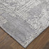 5' X 8' Gray And Silver Abstract Hand Woven Distressed Area Rug