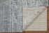9' X 12' Gray and Silver Abstract Hand Woven Worn Faded Area Rug