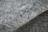 9' X 12' Gray and Silver Abstract Hand Woven Worn Faded Area Rug